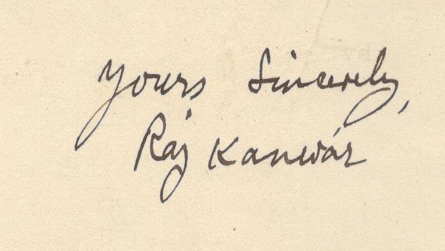 India 1941 crested letter CHIEF MINISTER / PATNA STATE signed Heir Apparent