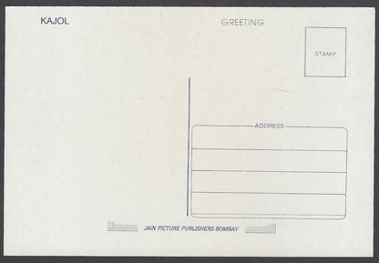 AOP India vintage Bollywood postcard KAJOL