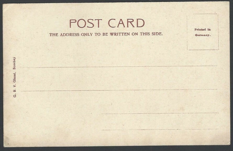 India BOMBAY vintage UB postcard Harbour from Apollo Bunder