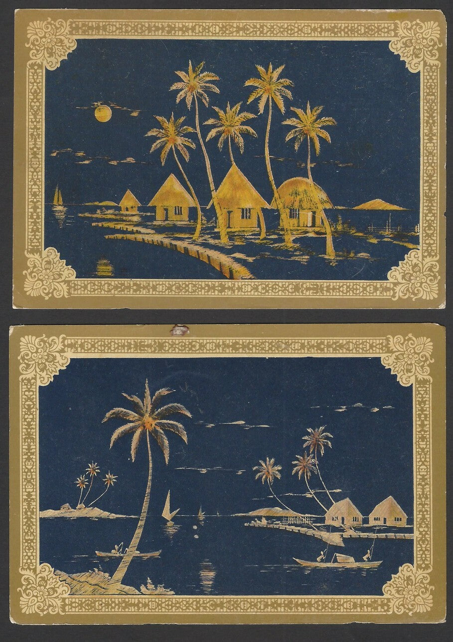 India Boats vintage postcards (8)