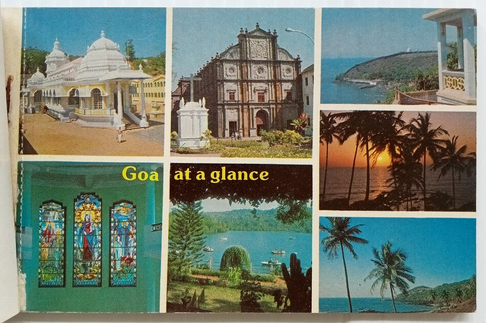 AOP India vintage booklet of 10 postcards Damsan's Goa Souvenir