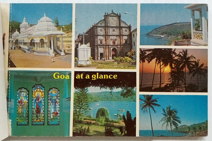 AOP India vintage booklet of 10 postcards Damsan's Goa Souvenir