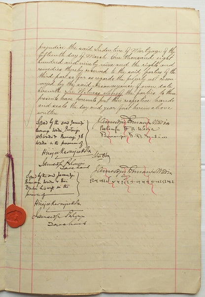 India 1904 Covenant re : Charniwadi Fire Temple