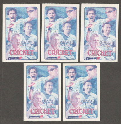 (AOP) India CRICKET England players trading cards with player statistics (5)