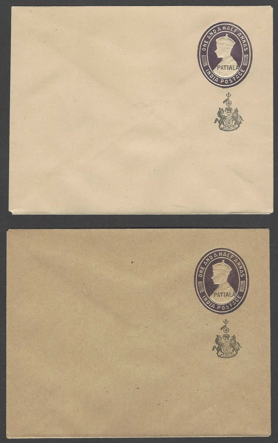India Patiala State KGVI postal stationery unused (3)