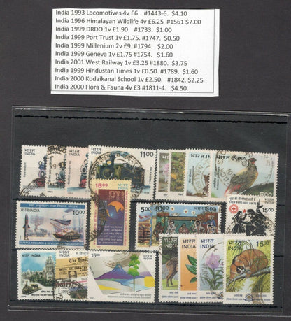 India 1951-2008 used & MNH collection SG £662.80 SCV $570.75
