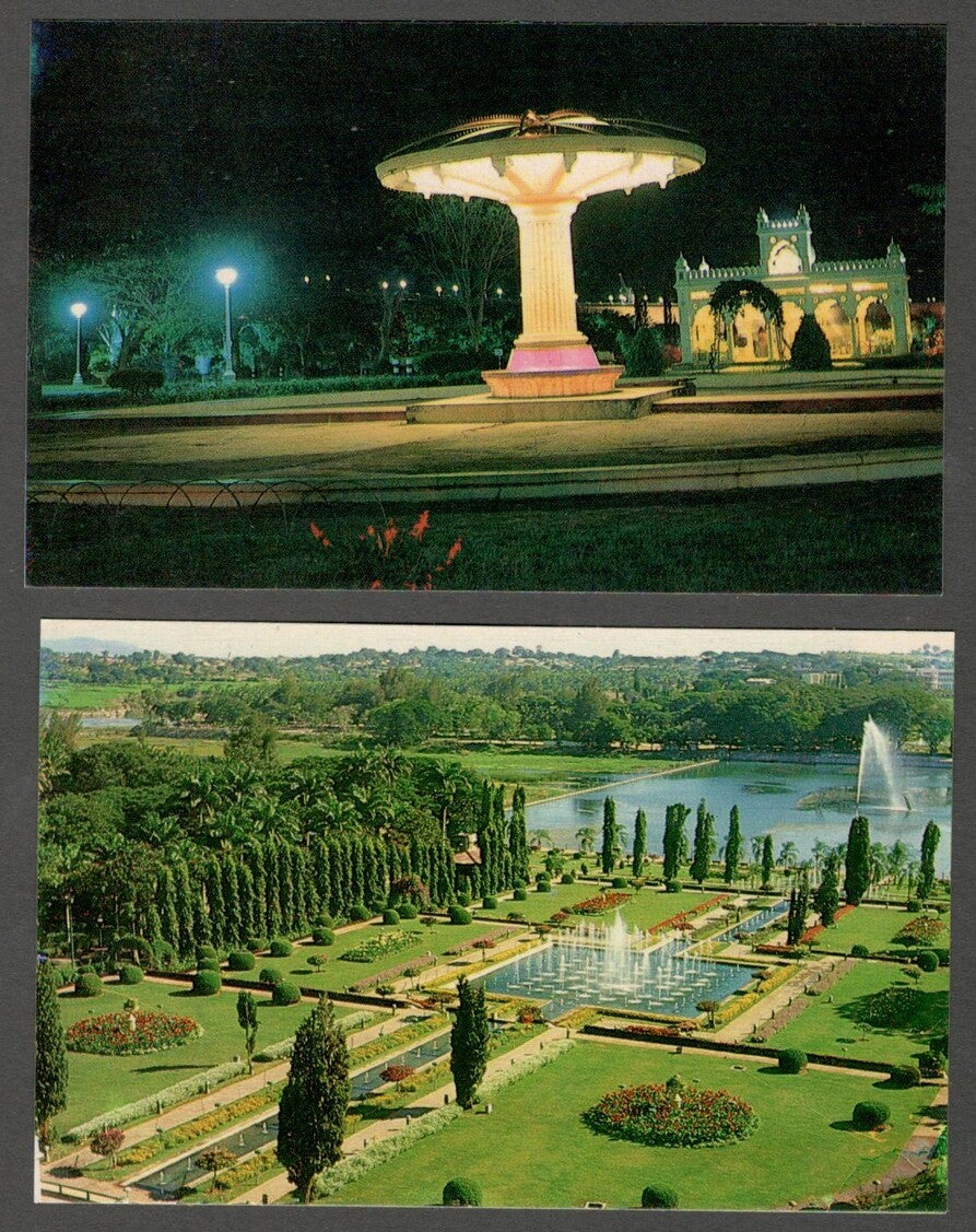 AOP India vintage set of 10 postcards BRINDAVAN	