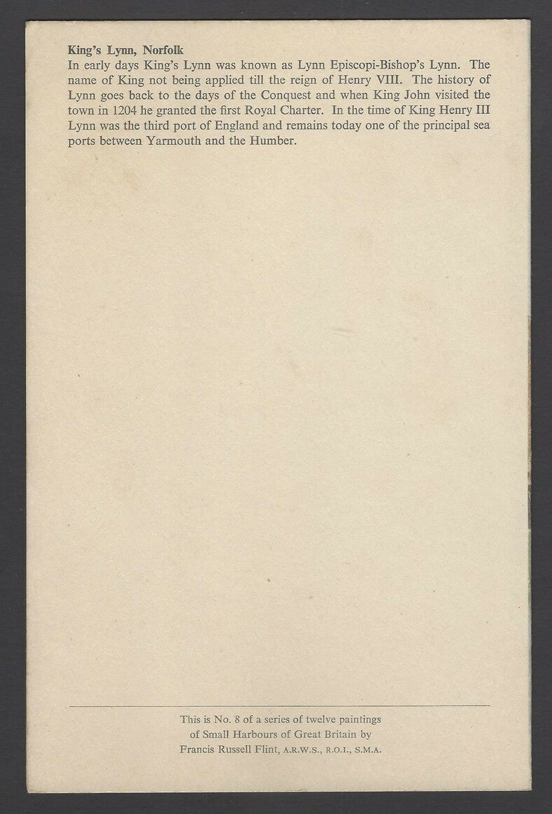 B.I. British India Line Small Harbours of Great Britain menu cards (3)