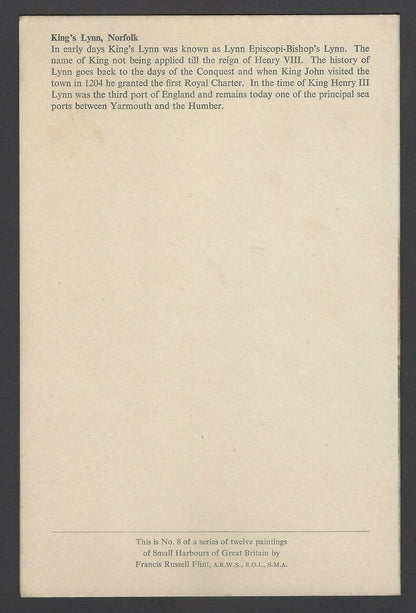 B.I. British India Line Small Harbours of Great Britain menu cards (3)