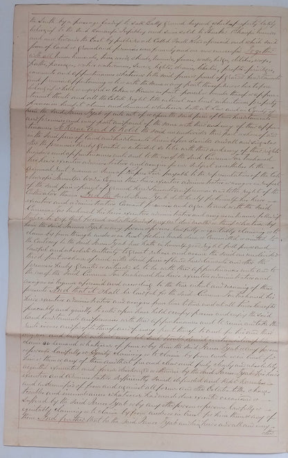 AOP India QV Queen Victoria 1868 Special Adhesive 10R on 1884 indenture 3 pgs