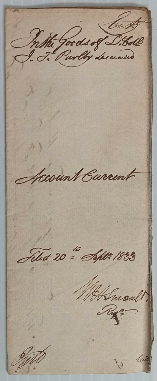 AOP India 1833 Supreme Court, Fort Williams, Calcutta document