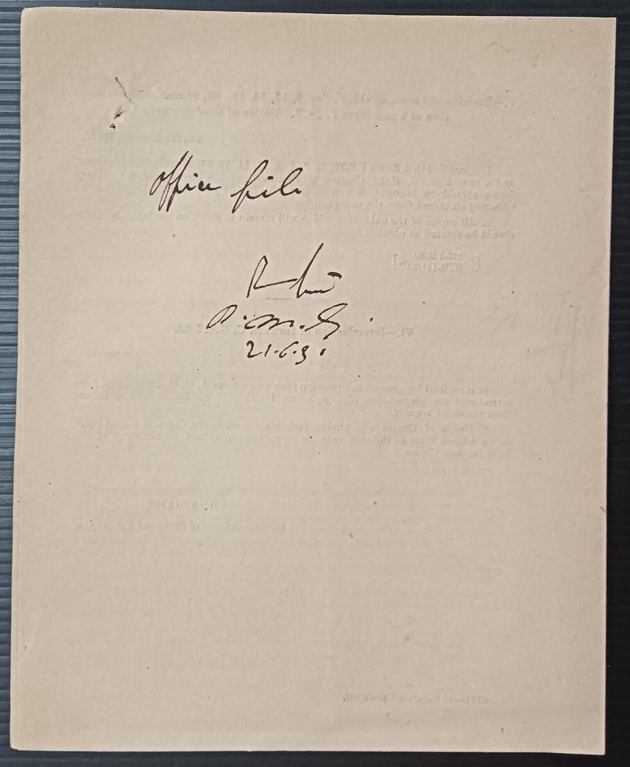 India POSTAL NOTICE 1930 Parcel Post to Britain & Northern Ireland + CIRCULAR