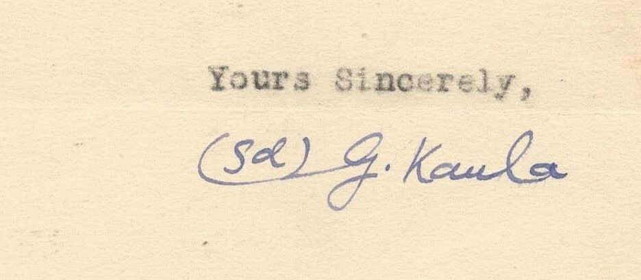 India 1945 crested letter DEWAN'S OFFICE / MUSHEER-I-KHAS / SOLAN