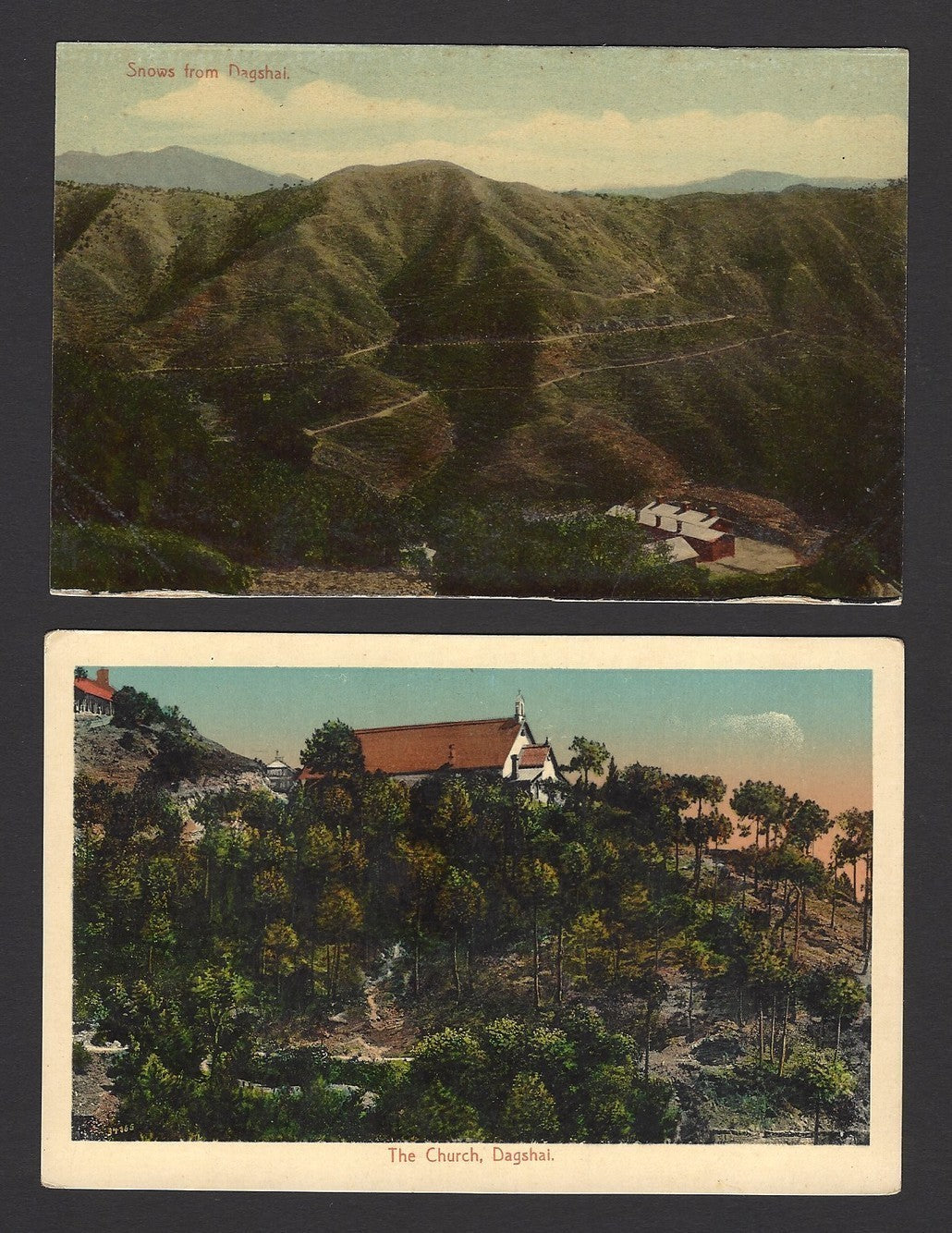 Dagshai, India vintage postcards (7)