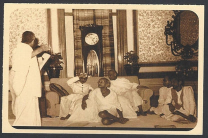 AOP India full back pictorial 50p Gandhi postal card GANDHI 