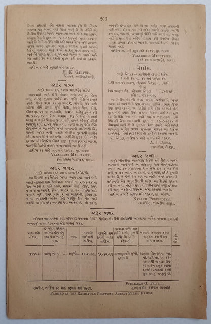 (AOP) India WISA Gazette 1924 BAN ON FARYAD E HIND