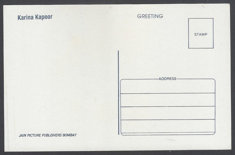 AOP India vintage Bollywood postcard KAREENA KAPOOR