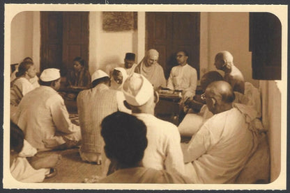 AOP India full back pictorial 50p Gandhi postal card GANDHI 