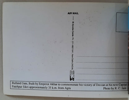 India Agra and Fatehpur Sikri booklet of 12 postcards 