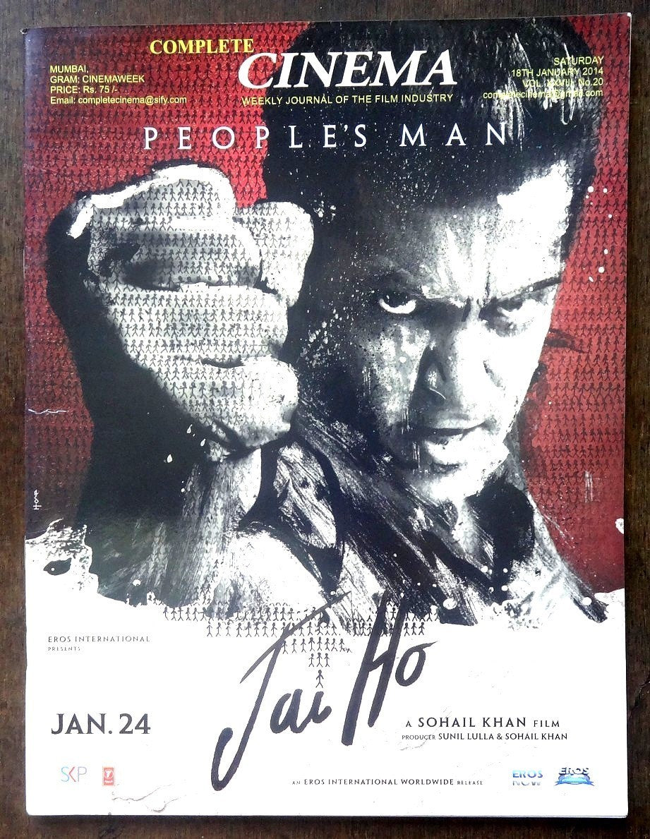 Bollywood Trade magazine COMPLETE CINEMA 18 Jan 2014 – Salman Khan JAI HO cover