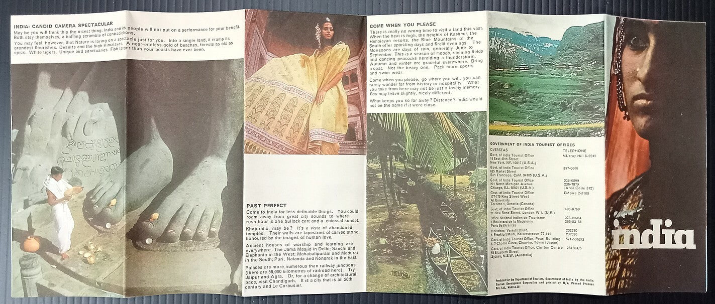 AOP India vintage tourist brochure INDIA