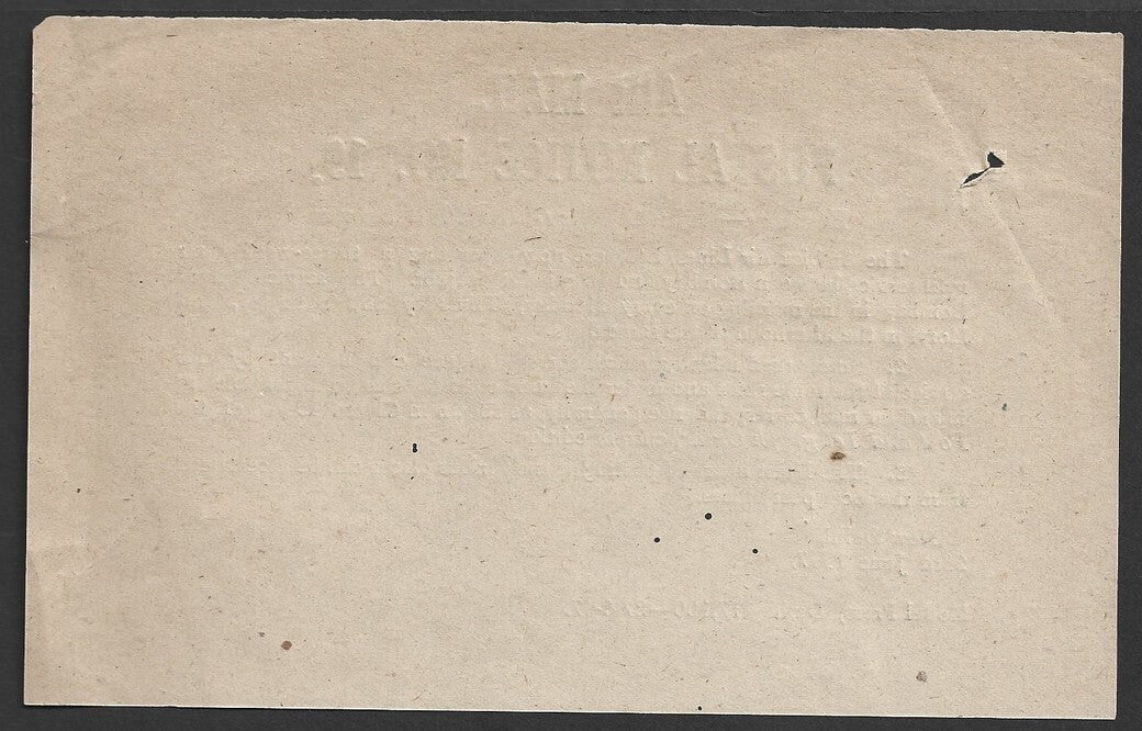 India POSTAL NOTICE No. 19 23rd June 1947 Bombay-Rajkot-Morvi Air Mail Service