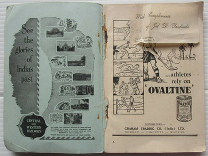 India Manual of Athletic Competitions Track & Field by Pardivala 1955 SC 143pgs
