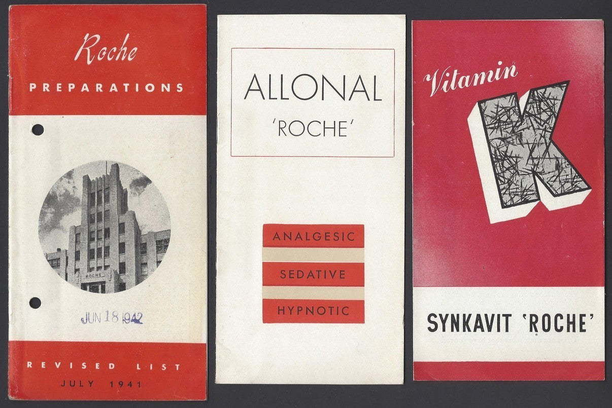 India 1940s to 1950s ROCHE medical advertisement brochures & studies (19) ZAZ