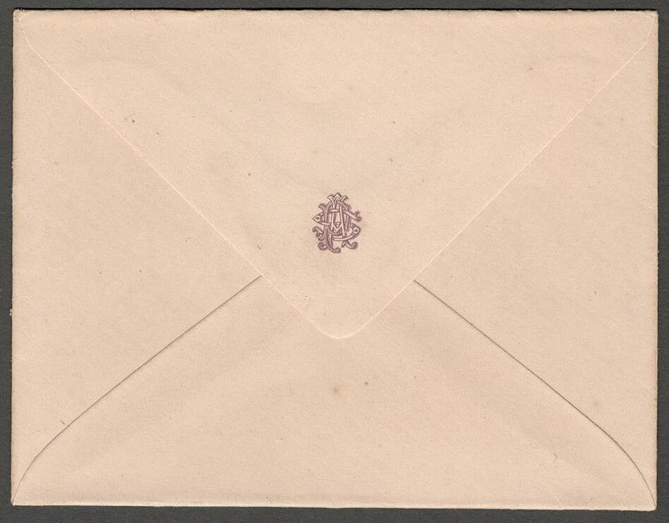 AOP India MALERKOTLA State herald crested envelope