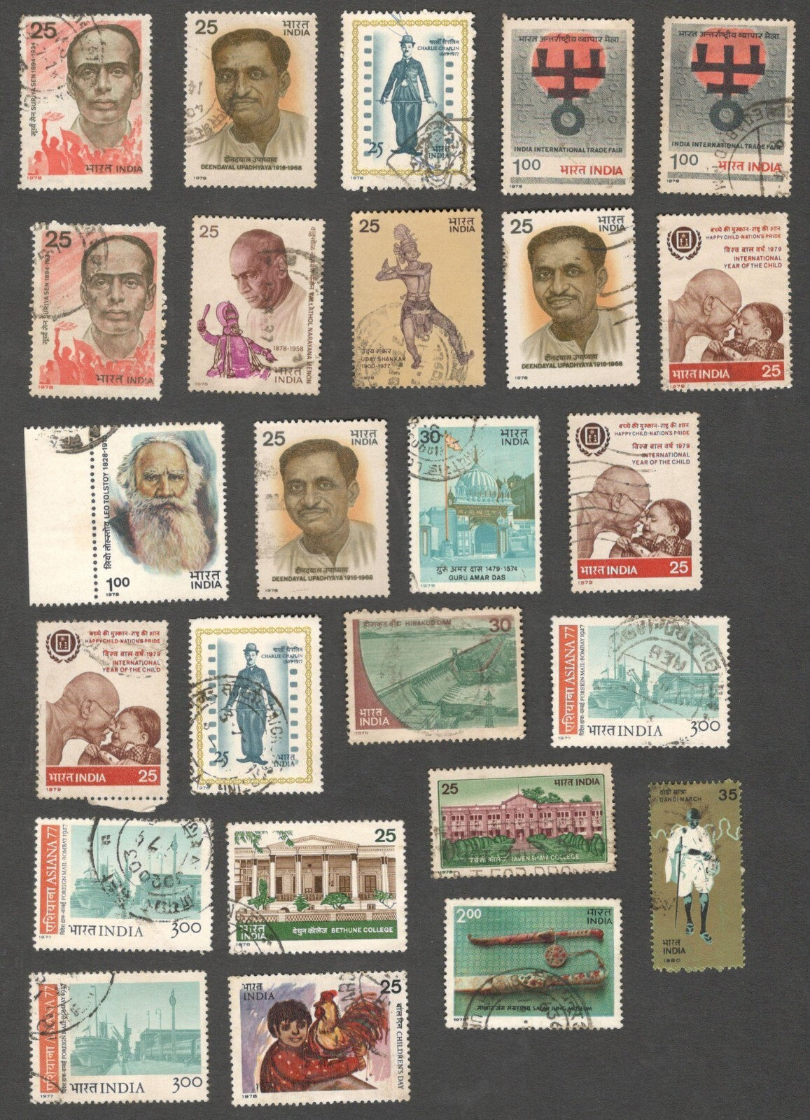 AOP India used commemoratives x 214