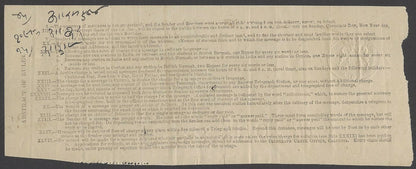 India 1878 OFFICIAL telegraph receipt with QV Die 2 8a pair used Indore