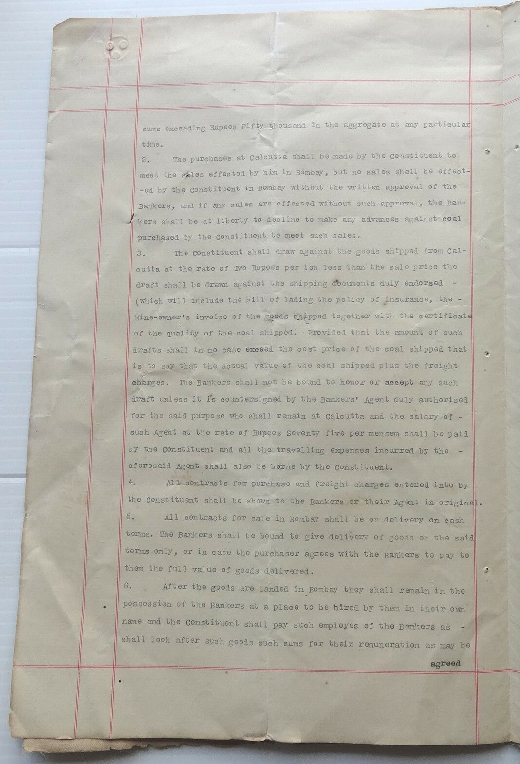 India 1901 Agreement signed Hormusji Nusserwanjee Wadia & others