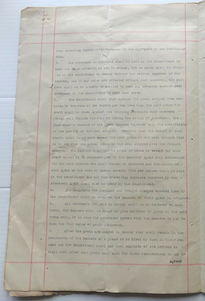 India 1901 Agreement signed Hormusji Nusserwanjee Wadia & others