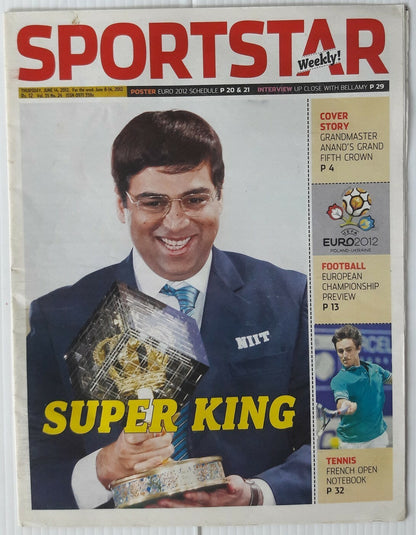 India Sportstar 2007-12 CHESS cover issues 10” X 13” (3)