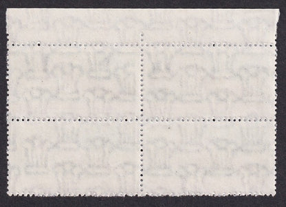 India error - 2000 Tiger 10R MNH block of 4 with DOCTOR BLADES