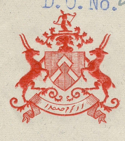 India 1946 crested letter DEWAN OFFICE RADHANPUR signed