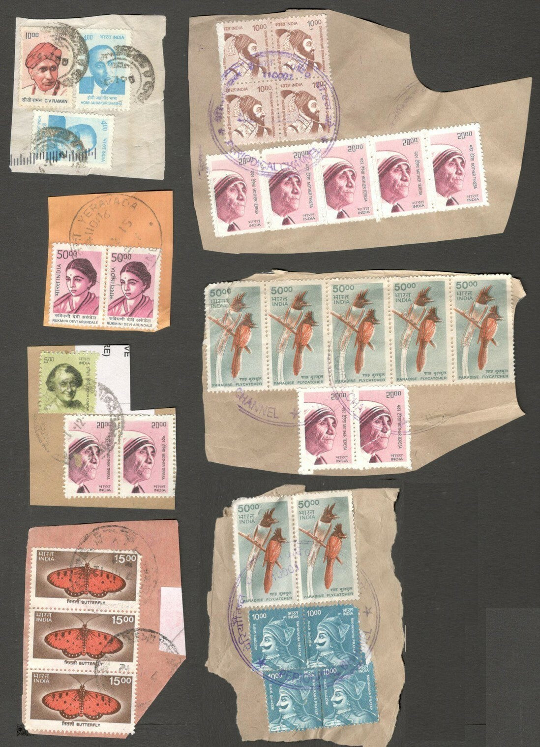 AOP India on paper mix including much high values 350+
