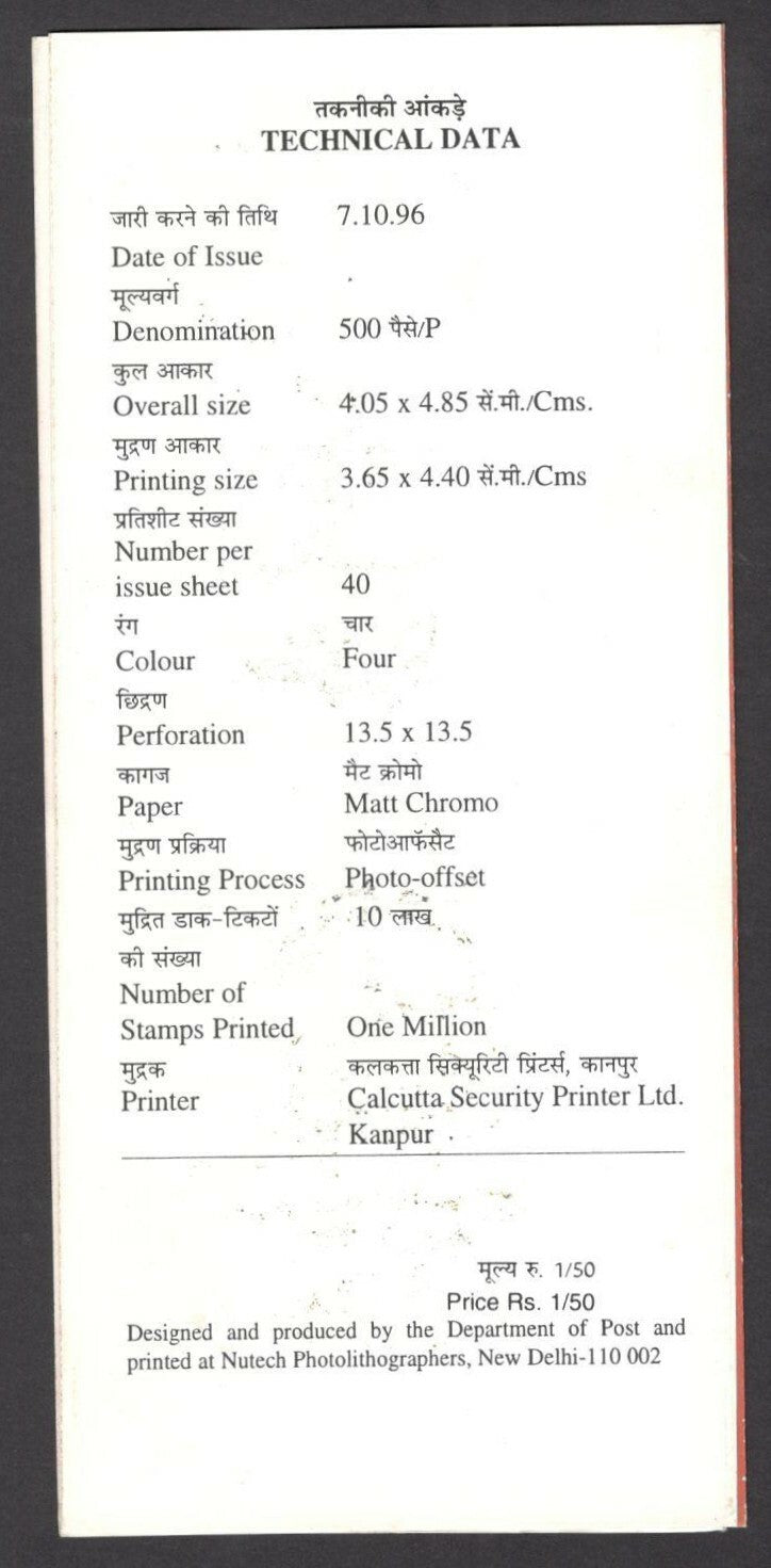 India 1996 National Rail Museum used brochure