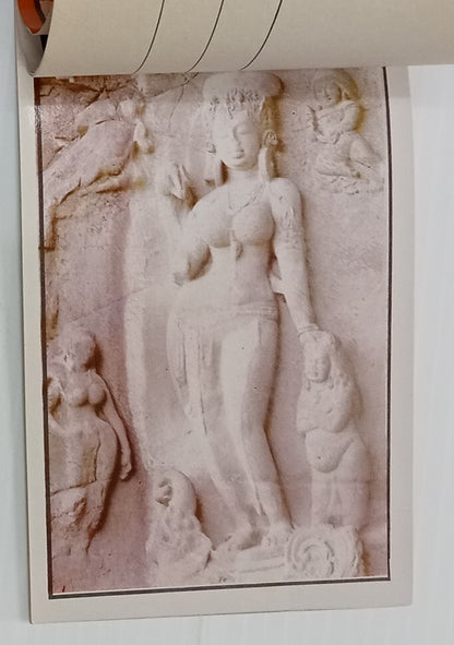 AOP India vintage booklet of 20 tourist postcards ELLORA ART 
