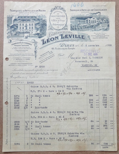 Illustrated 1929-37 letterheads to & from India (6)