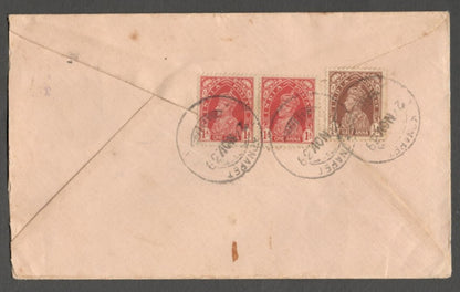 AOP India WW2 1939 censored cover to Malaya