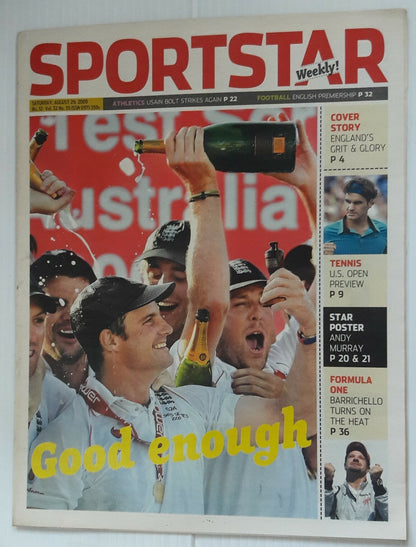 India Sportstar 2007-09 CRICKET cover issues 10” X 13” (5)
