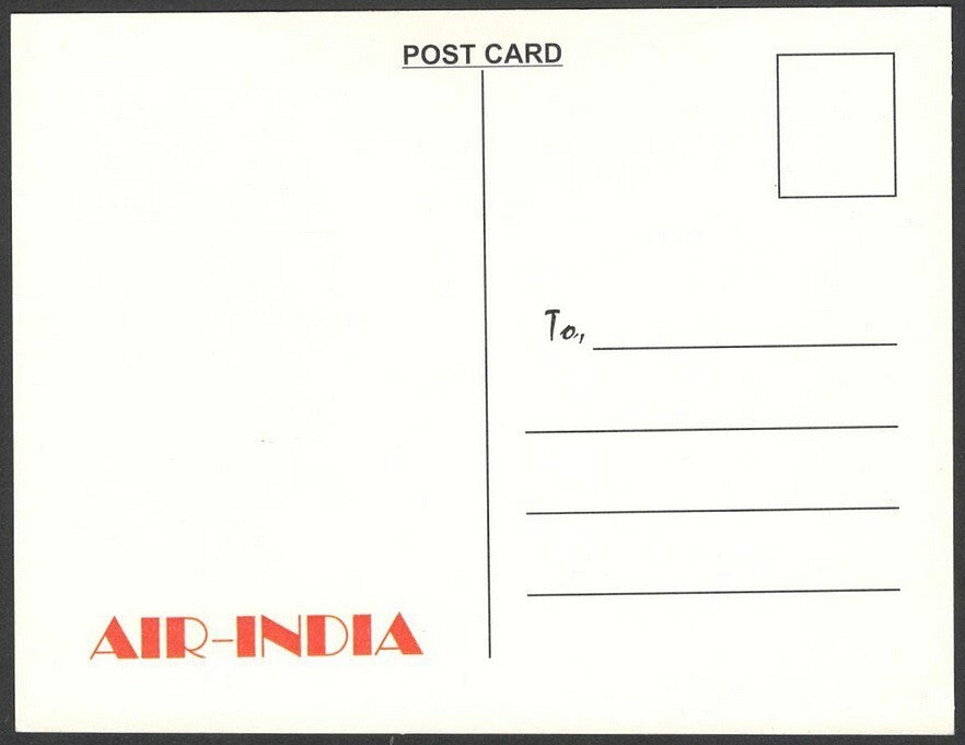 AIR INDIA LONDON reprinted postcard