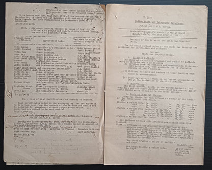 India 1931 PG'S POSTAL CIRCULAR Consular Mail of the Aghanistan Govt., etc.