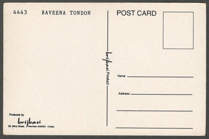 AOP India Bollywood vintage postcard RAVEENA TONDON