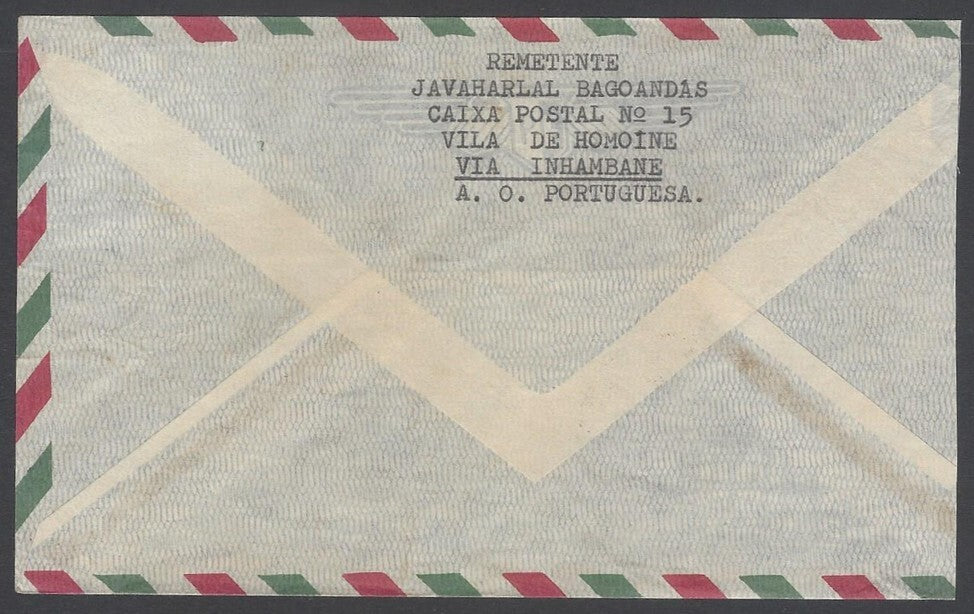 AOP Mozambique 1971 cover to DIU, India