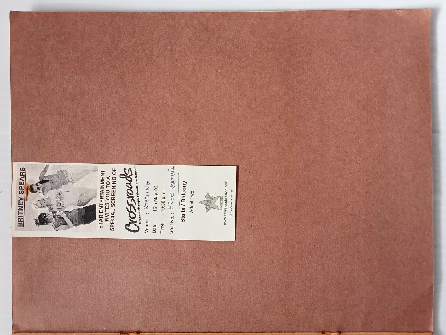 AOP 2002 AUSTIN POWERS 3 Britney Spears India concert - organizer's scrapbook