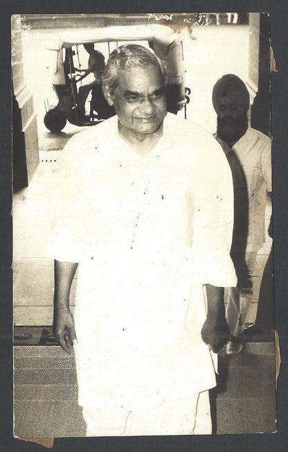 India vintage photo A B VAJAPAYEE 3x5 inches