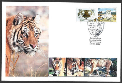 India 2022 International Tiger Day covers with labels (9)