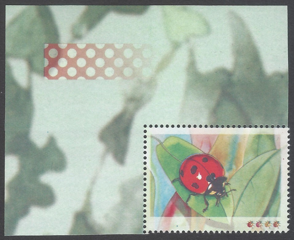 India 2017 Ladybird Beetle BLACK (COUNTRY & VALUE) OMITTED MNH (only 4 known)